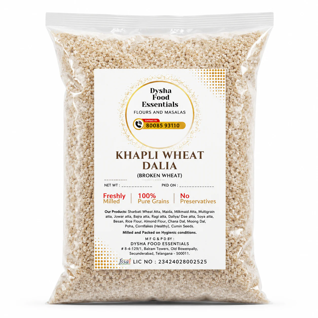 Khapli Wheat / Gluten-Free Dalia