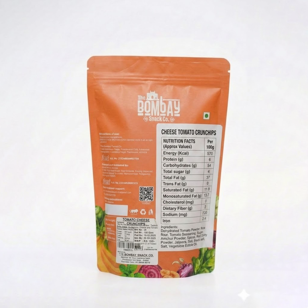 Baked Cheese Tomato Chips