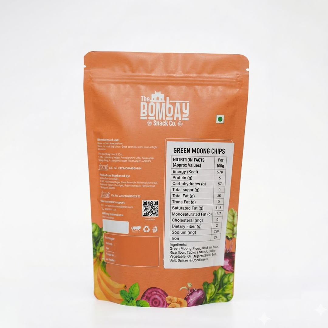 Baked Green Moong Chips